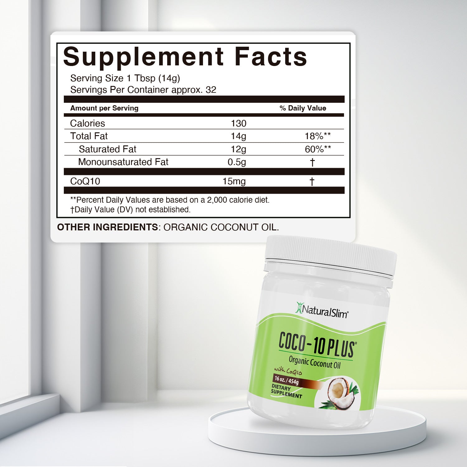 COCO-10 PLUS - supplement facts label