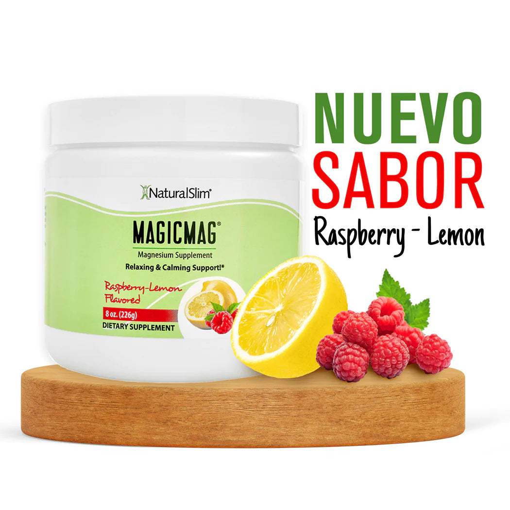 MagicMag® Frambuesa-Limón | Suplemento de Magnesio | Apoyo Relajante y Calmante