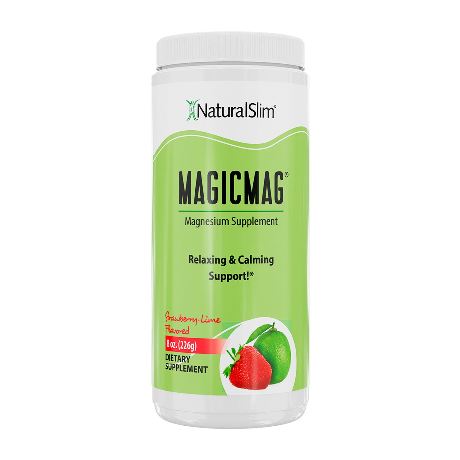 MAGICMAG® Fresa-Lima | Suplemento de Magnesio | Apoyo Relajante y Calmante