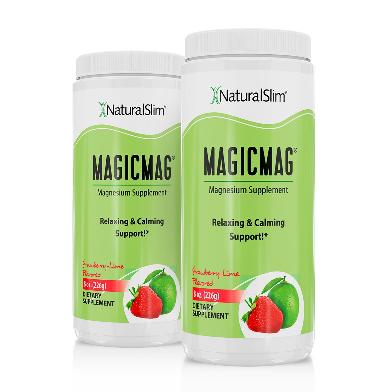 MAGICMAG® Fresa-Lima | Suplemento de Magnesio | Apoyo Relajante y Calmante