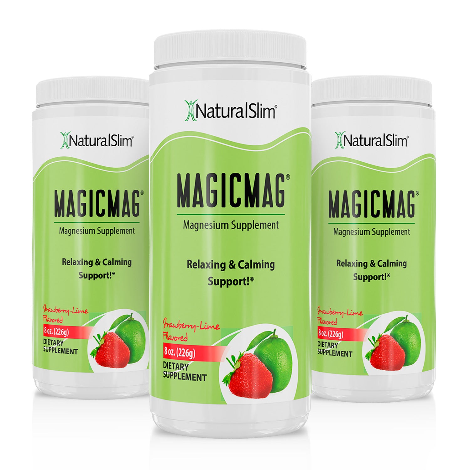MAGICMAG® Fresa-Lima | Suplemento de Magnesio | Apoyo Relajante y Calmante