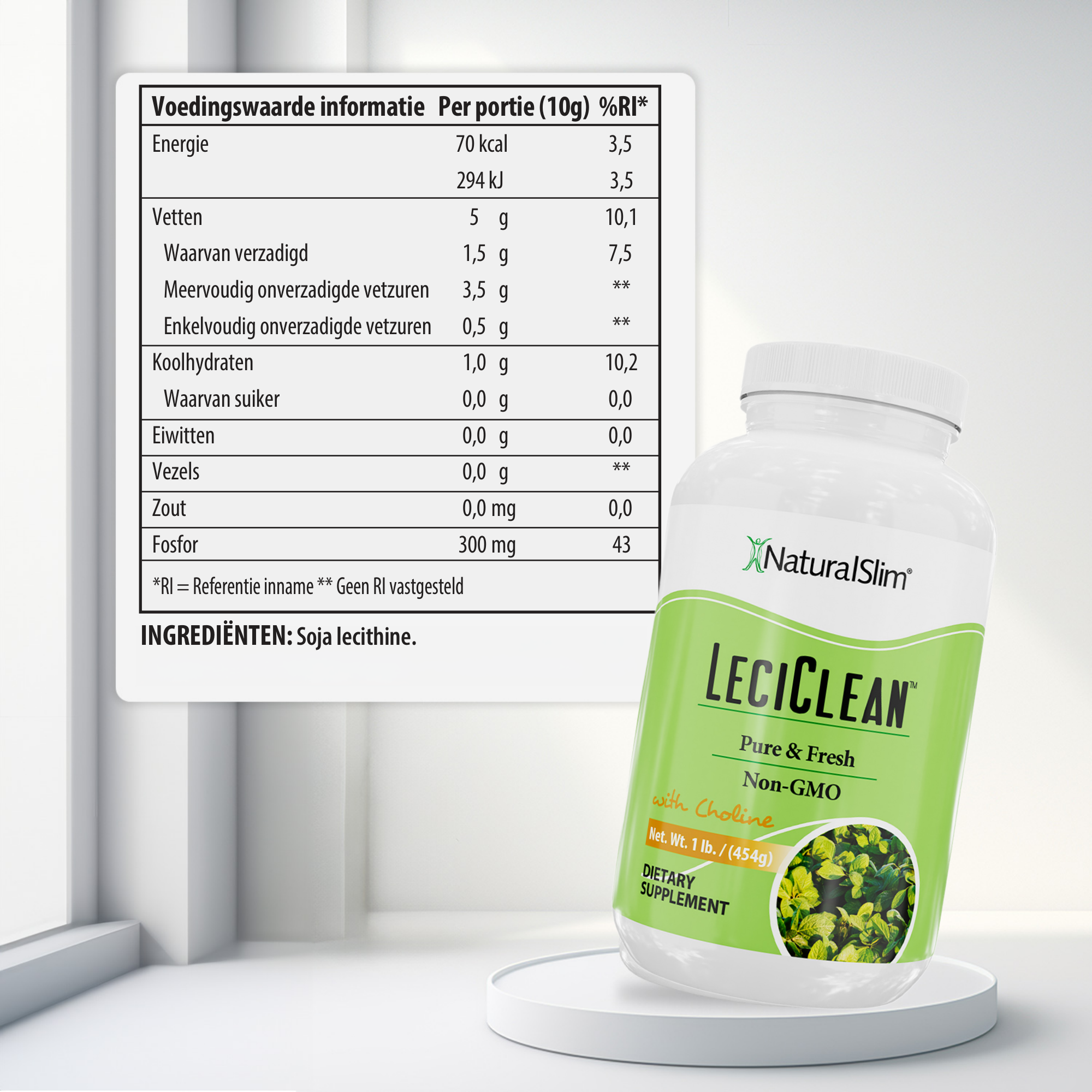 LeciClean voedingswaarde-informatie [facts:nl]