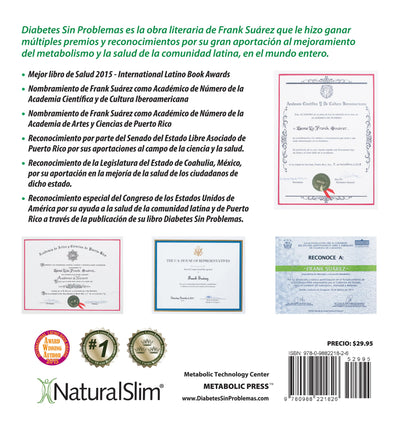 Libro Diabetes Sin Problemas Version Profesional Limitada de Frank Suárez - book cover