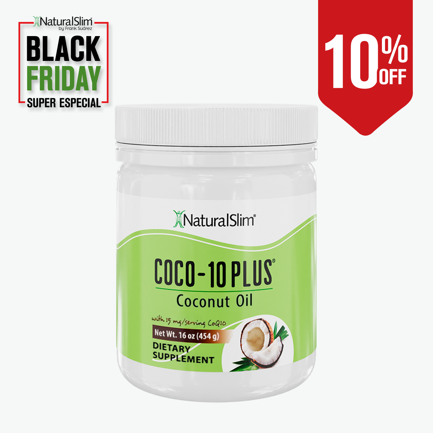 COCO-10 PLUS™ | Aceite de Coco con CoQ10