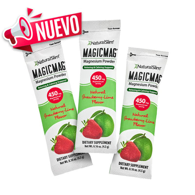 MAGICMAG Stick Packs | Travel | Strawberry-Lime | Magnesium Citrate Supplement - product lifestyle image