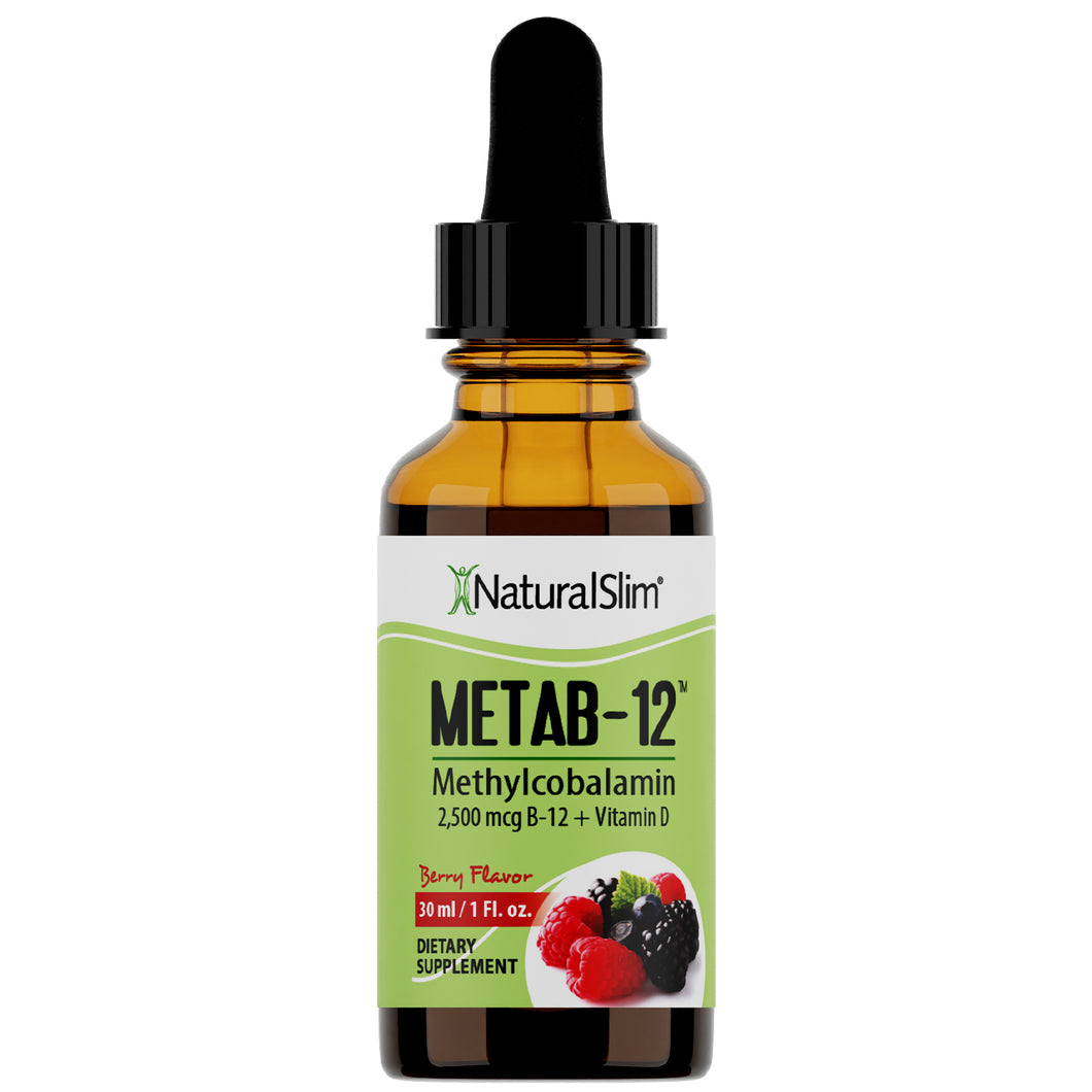 METAB-12® ® Berry Liquid Vitamin B-12 (methylcobalamin) + Vitamin D