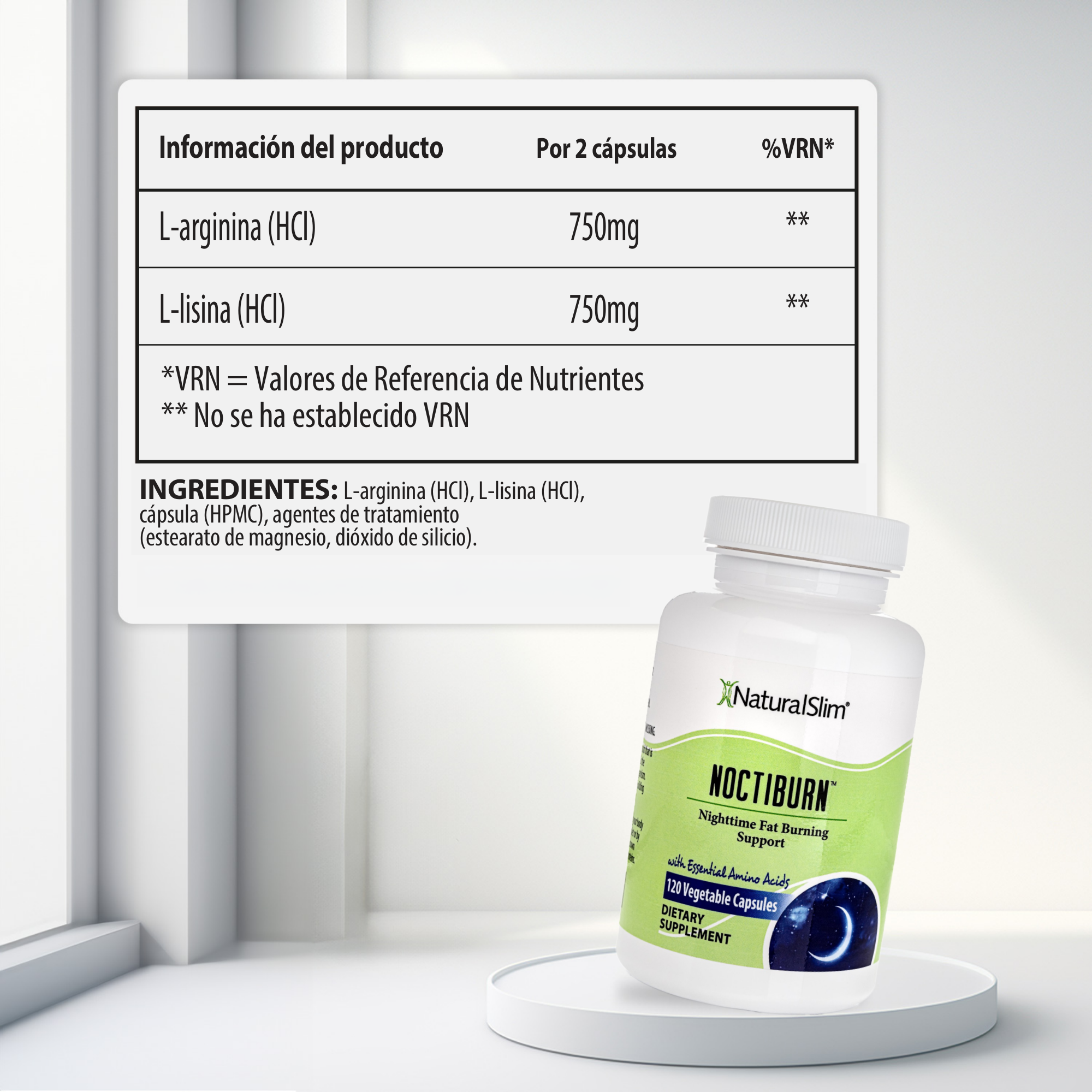 NoctiBurn información nutricional [facts]