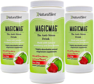 MAGICMAG® Fresa-Lima | Suplemento de Magnesio | Apoyo Relajante y Calmante