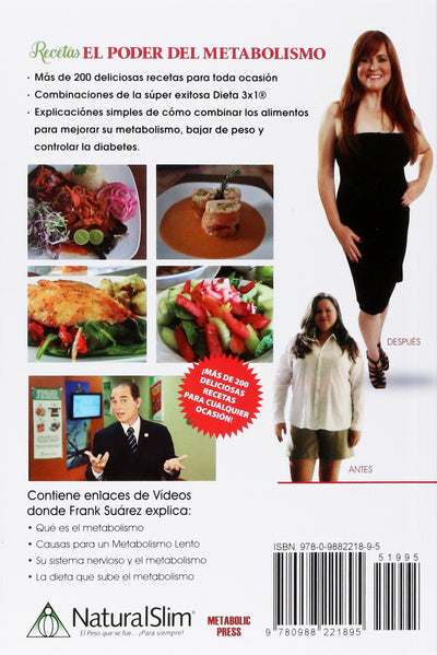 Recetas El Poder del Metabolismo por Frank Suárez - Spanish version - additional product view