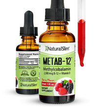 Cargar imagen en el visor de la galería, METAB-12® ® Berry Liquid Vitamin B-12 (methylcobalamin) + Vitamin D
